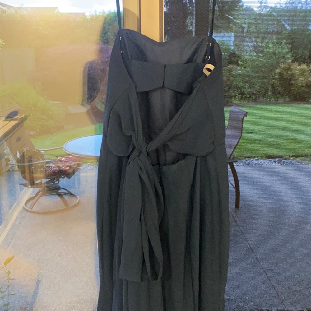 Azazie blue dress, size 6 no alterations
